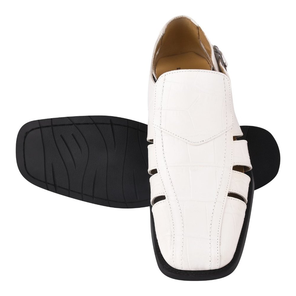 Bidwill Genuine Leather Flat Sandals - Picture 2 of 7